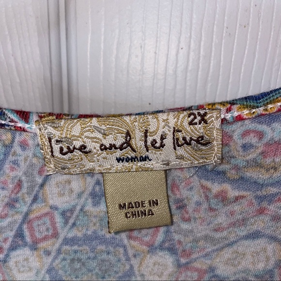 Multicolor patterned blouse - Picture 2 of 3